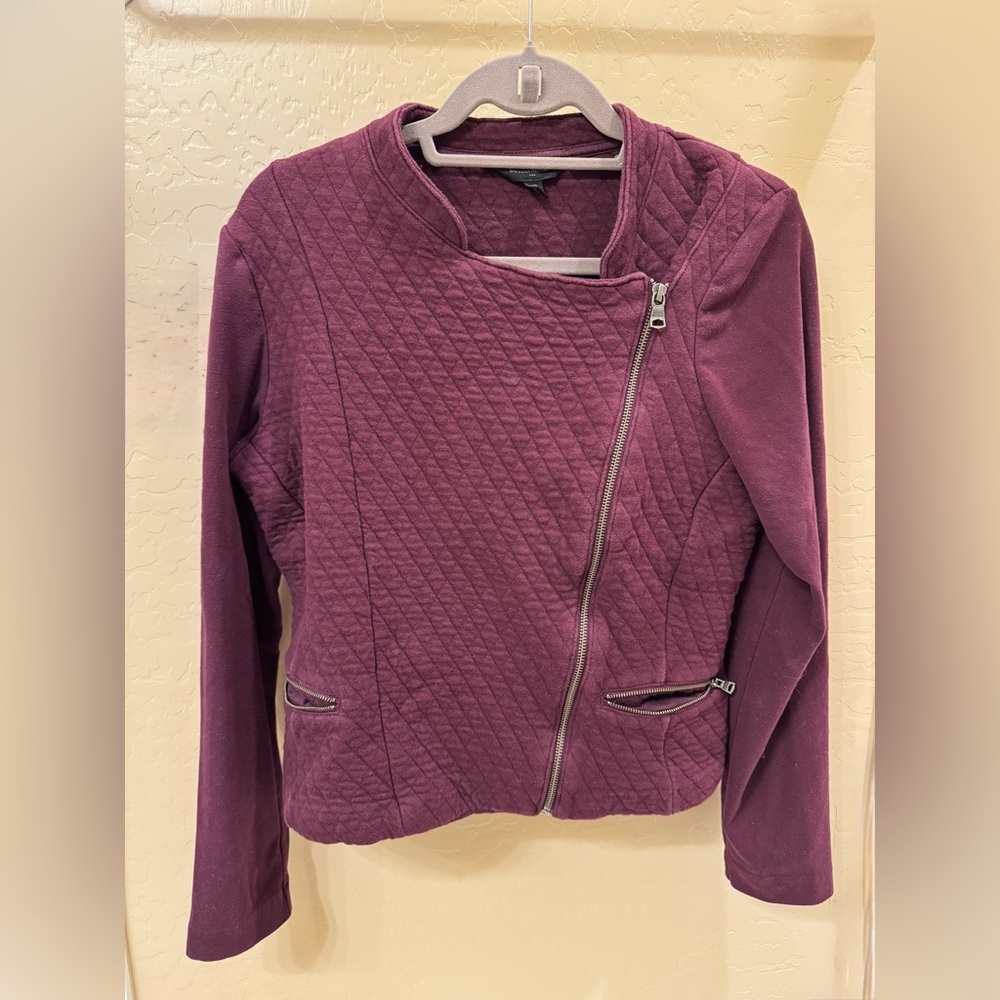 Banana Republic Full Zip Quilted Sweater
